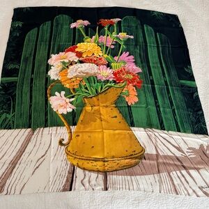 Bob Timberlake Zinnias Silk Scarf